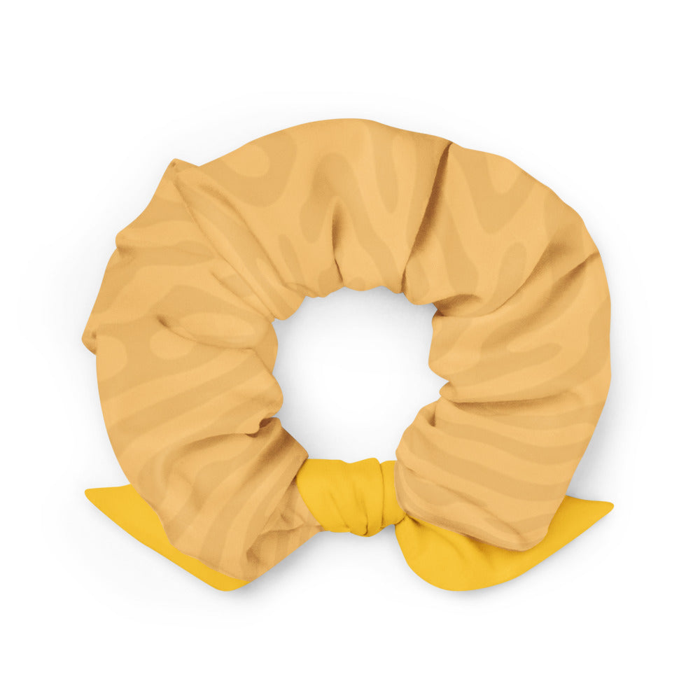 Yellow Wavy Scrunchie