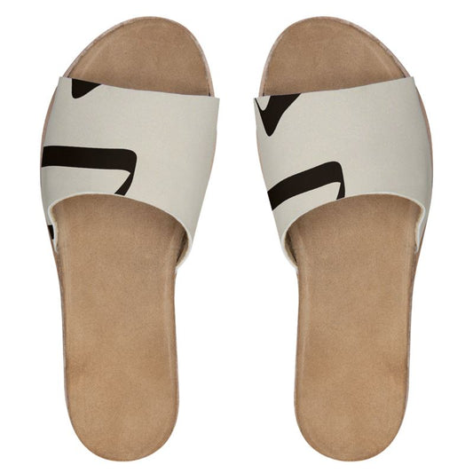 Women's Designer Leather Sliders