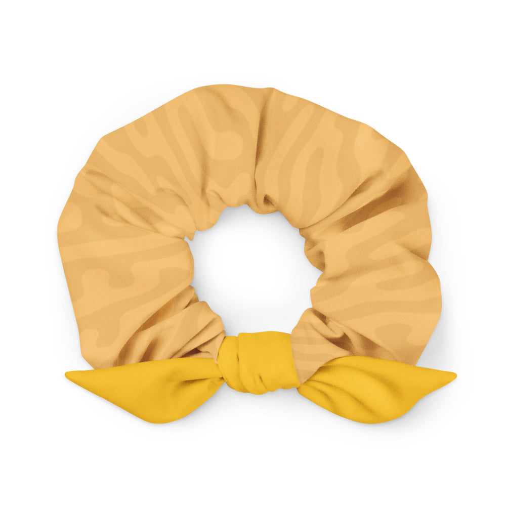 Yellow Wavy Scrunchie